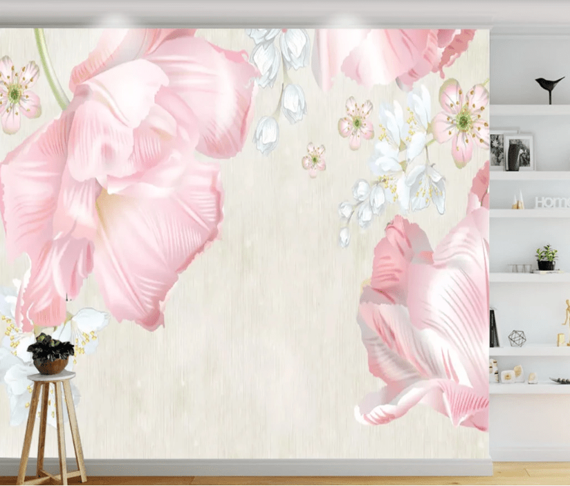 3D Big Flower WC764 Wall Murals Wallpaper AJ Wallpaper 2
