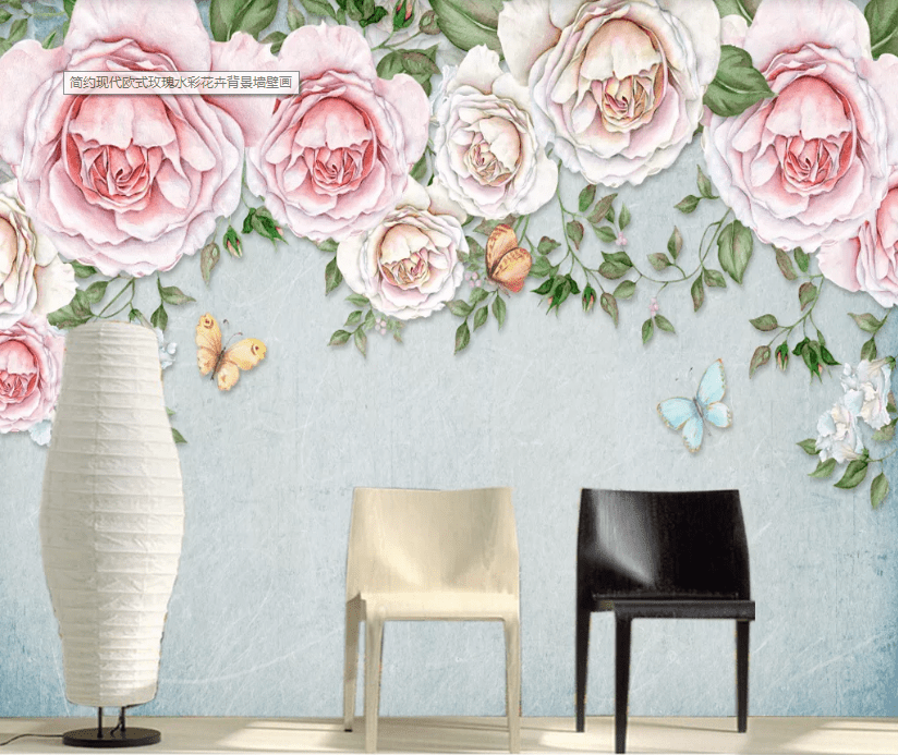 3D Peony Rose WC747 Wall Murals Wallpaper AJ Wallpaper 2