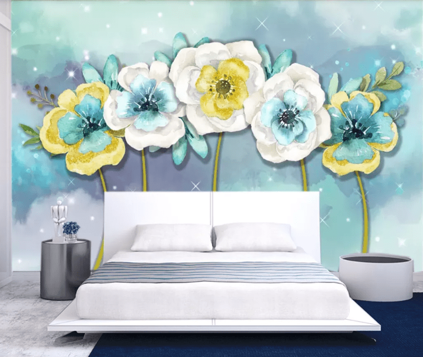 3D Pattern Flower WC710 Wall Murals Wallpaper AJ Wallpaper 2