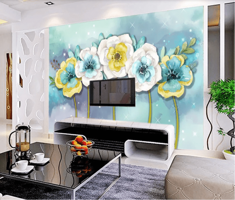 3D Pattern Flower WC710 Wall Murals Wallpaper AJ Wallpaper 2