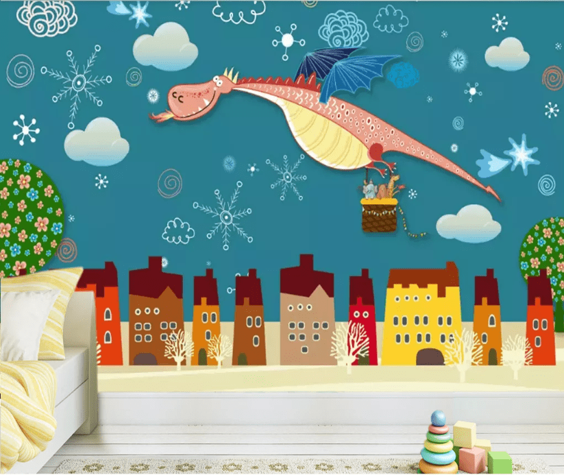 3D Cartoon Dinosaur WC706 Wall Murals Wallpaper AJ Wallpaper 2