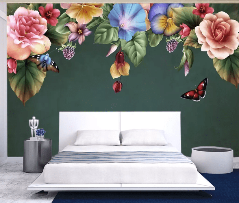 3D Morning Glory WC557 Wall Murals Wallpaper AJ Wallpaper 2