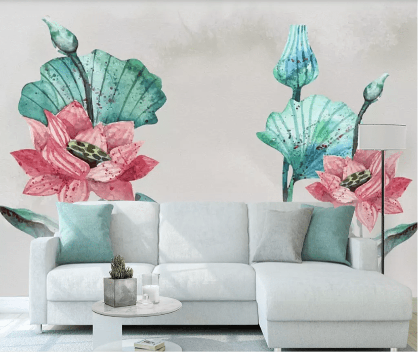 3D Lotus Seed WC555 Wall Murals Wallpaper AJ Wallpaper 2