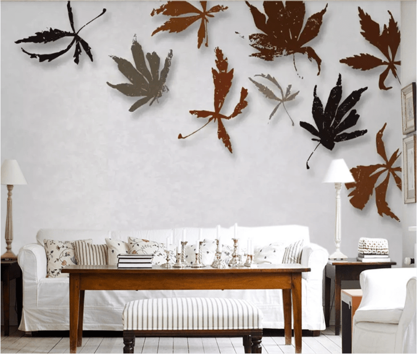 3D Maple Leaf WC552 Wall Murals Wallpaper AJ Wallpaper 2