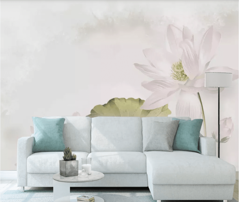 3D Pink Lotus WC550 Wall Murals Wallpaper AJ Wallpaper 2