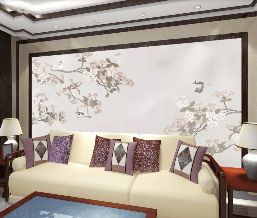3D White Parrot WC546 Wall Murals Wallpaper AJ Wallpaper 2