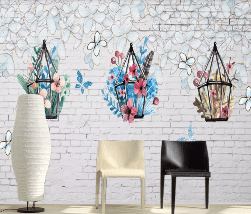 3D Plumeria Flower WC545 Wall Murals Wallpaper AJ Wallpaper 2
