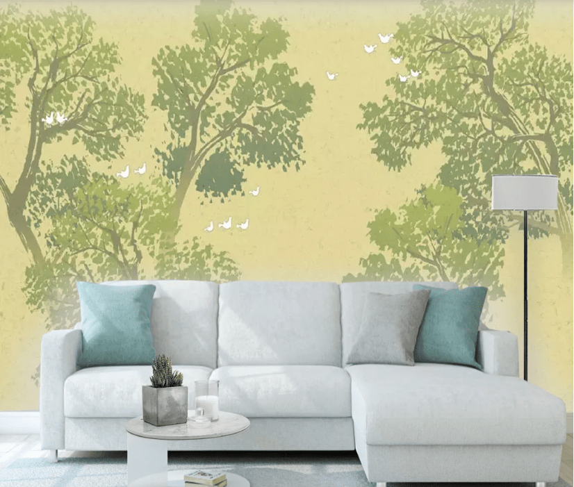 3D Tree Bird WC496 Wall Murals Wallpaper AJ Wallpaper 2