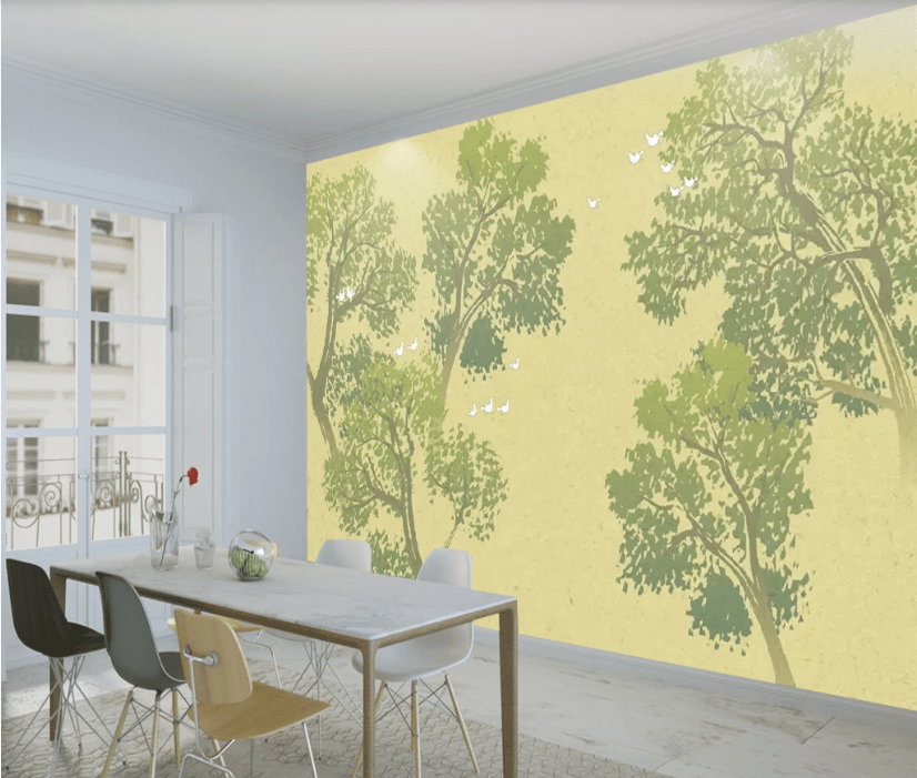3D Tree Bird WC496 Wall Murals Wallpaper AJ Wallpaper 2