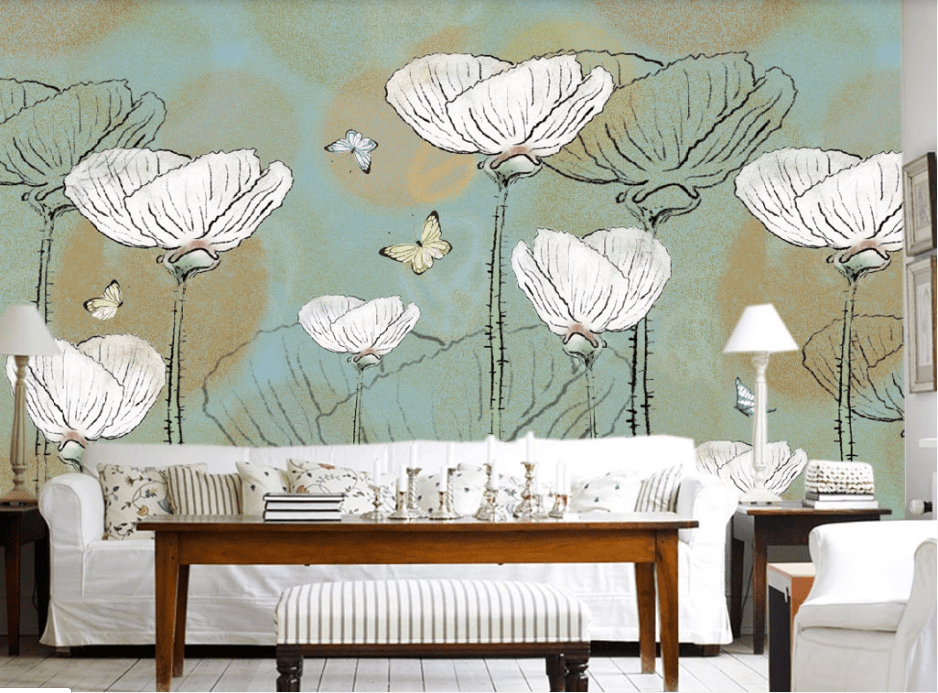 3D Small Butterfly WC485 Wall Murals Wallpaper AJ Wallpaper 2