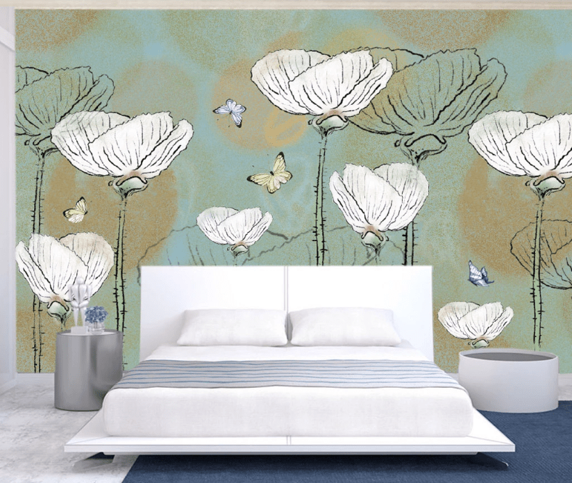 3D Small Butterfly WC485 Wall Murals Wallpaper AJ Wallpaper 2
