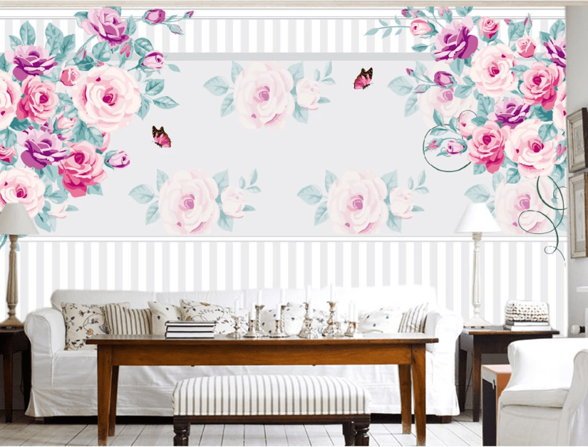 3D Blooming Roses WC481 Wall Murals Wallpaper AJ Wallpaper 2