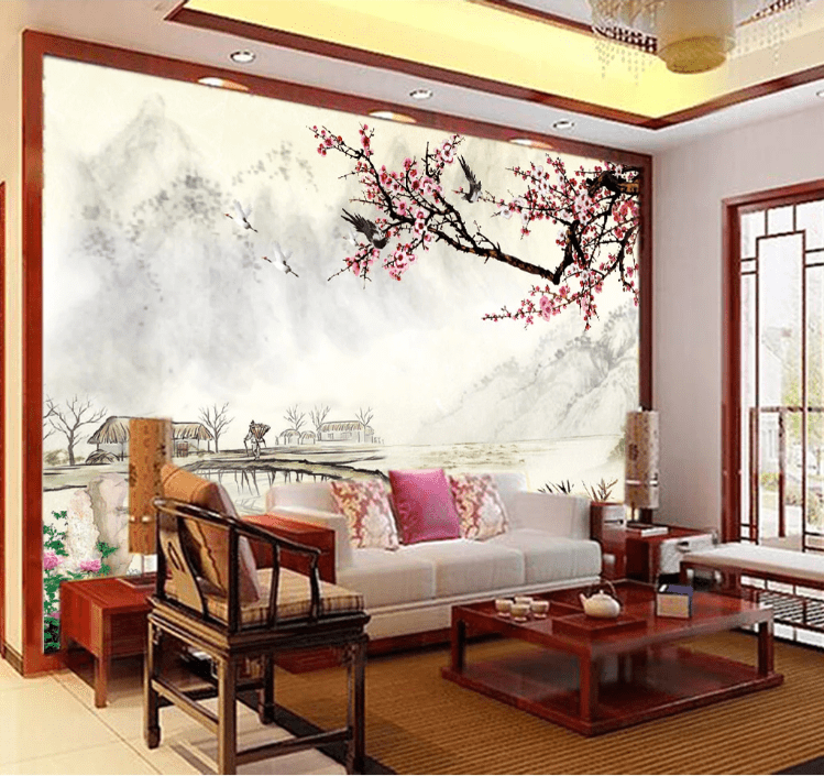 3D Farmer Crane WC396 Wall Murals Wallpaper AJ Wallpaper 2