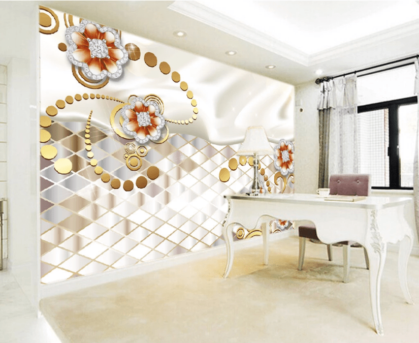 3D Big Diamond WC347 Wall Murals Wallpaper AJ Wallpaper 2