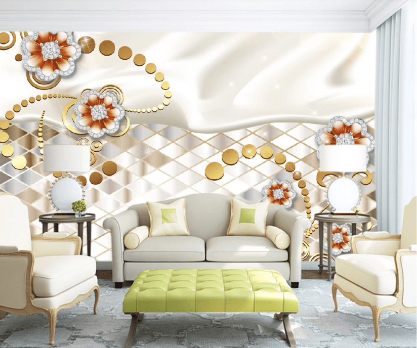 3D Big Diamond WC347 Wall Murals Wallpaper AJ Wallpaper 2