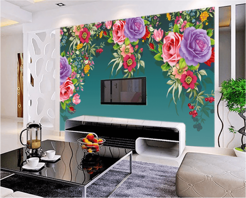 3D Rose Cherry WC339 Wall Murals Wallpaper AJ Wallpaper 2