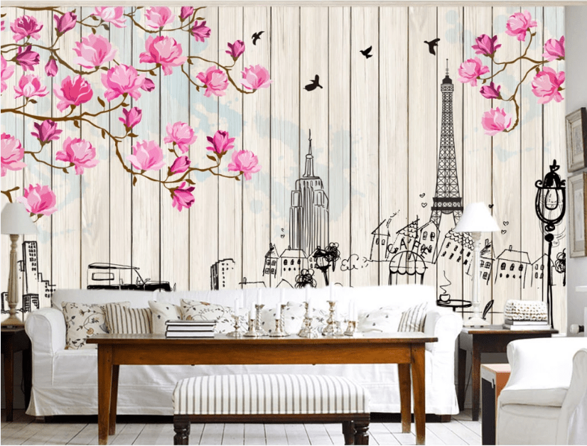 3D Street Light Car WC279 Wall Murals Wallpaper AJ Wallpaper 2