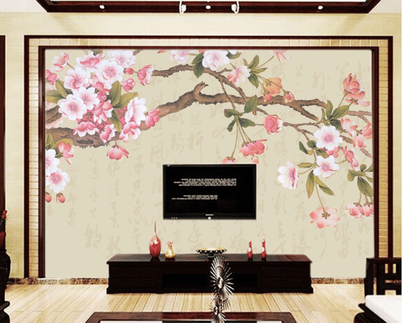 3D Red Plum WC265 Wall Murals Wallpaper AJ Wallpaper 2