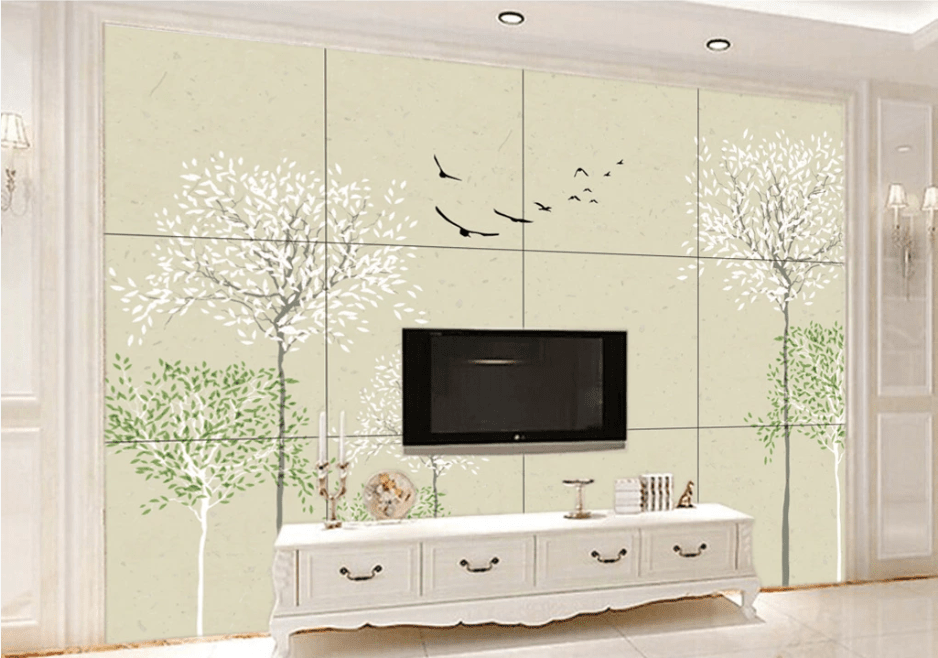 3D Wild Goose Tree WC262 Wall Murals Wallpaper AJ Wallpaper 2
