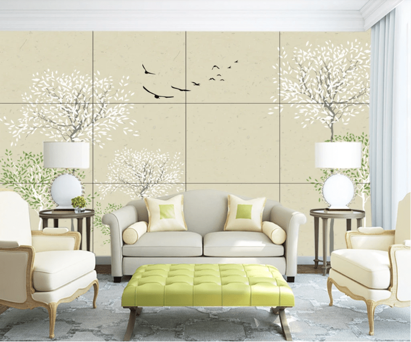 3D Wild Goose Tree WC262 Wall Murals Wallpaper AJ Wallpaper 2