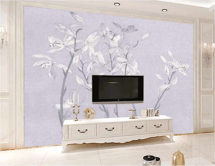 3D Flower Graffiti WC207 Wall Murals Wallpaper AJ Wallpaper 2