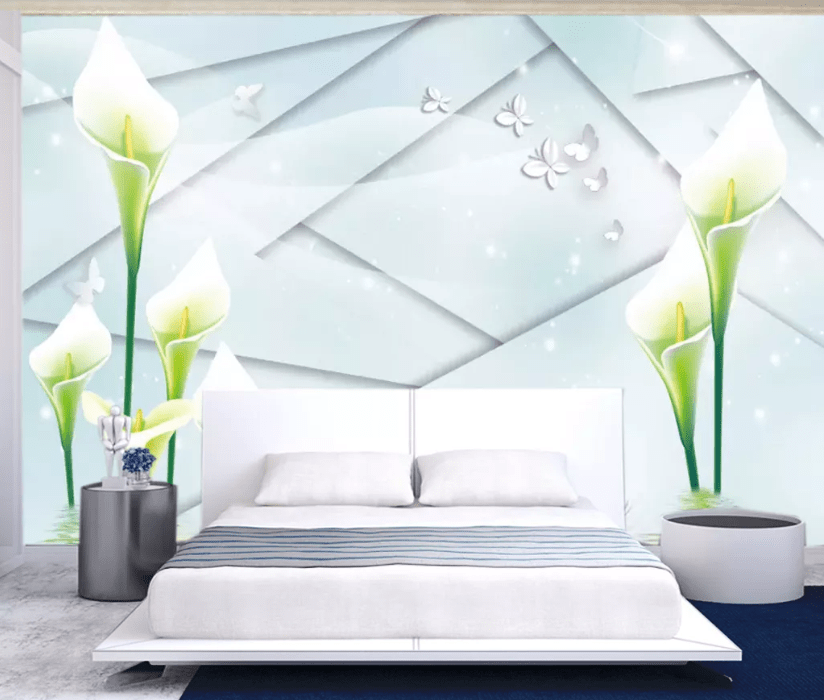 3D Lily River WC188 Wall Murals Wallpaper AJ Wallpaper 2
