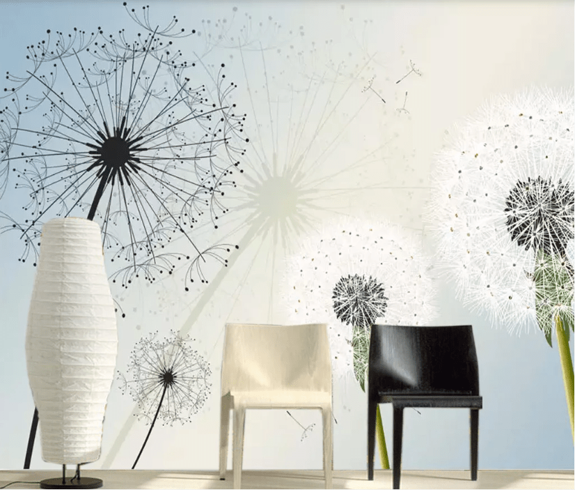 3D Dandelion WC187 Wall Murals Wallpaper AJ Wallpaper 2