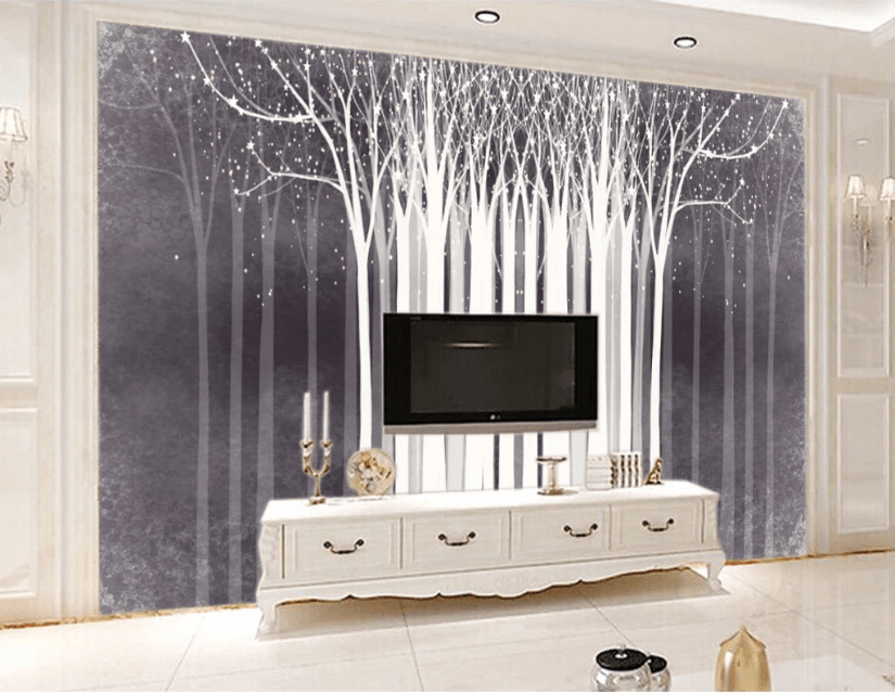 3D White Woods WC168 Wall Murals Wallpaper AJ Wallpaper 2