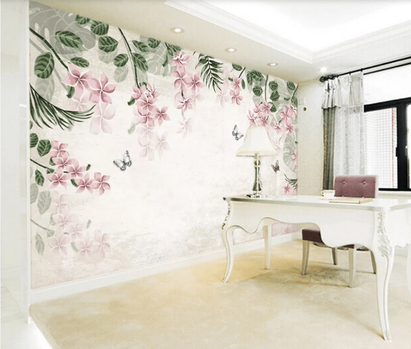 3D Black Butterfly WC167 Wall Murals Wallpaper AJ Wallpaper 2