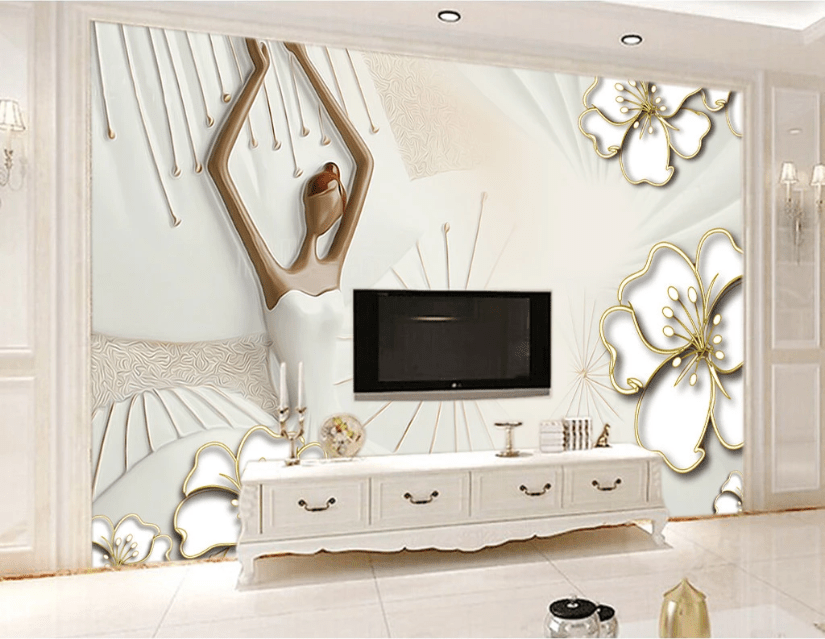 3D Carving Dancer WC152 Wall Murals Wallpaper AJ Wallpaper 2