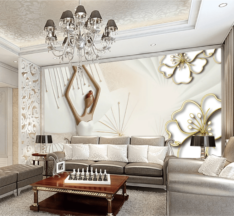 3D Carving Dancer WC152 Wall Murals Wallpaper AJ Wallpaper 2