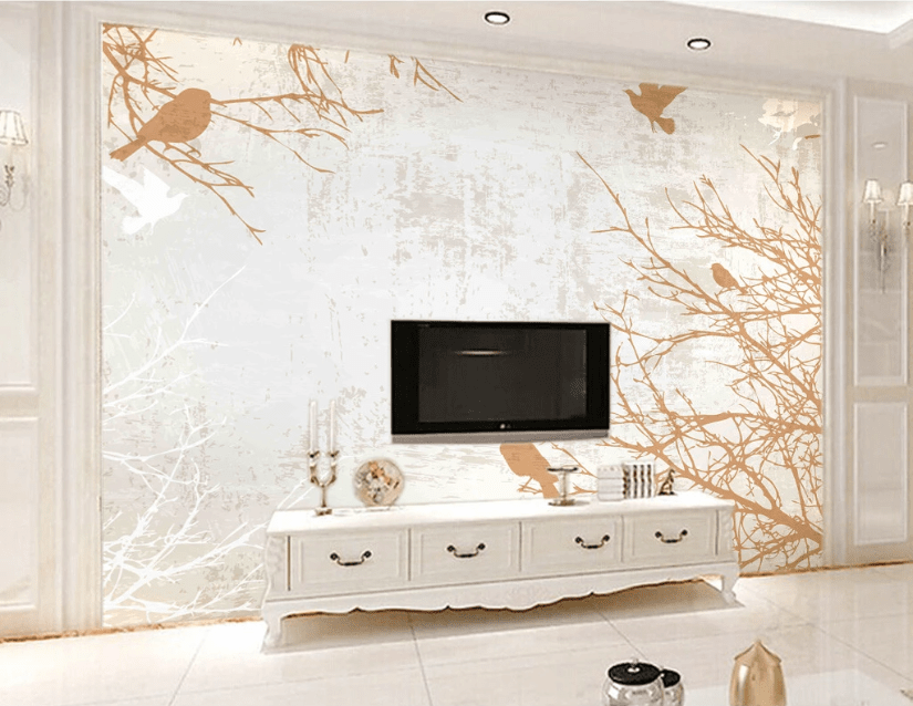 3D Bird Shadow WC145 Wall Murals Wallpaper AJ Wallpaper 2