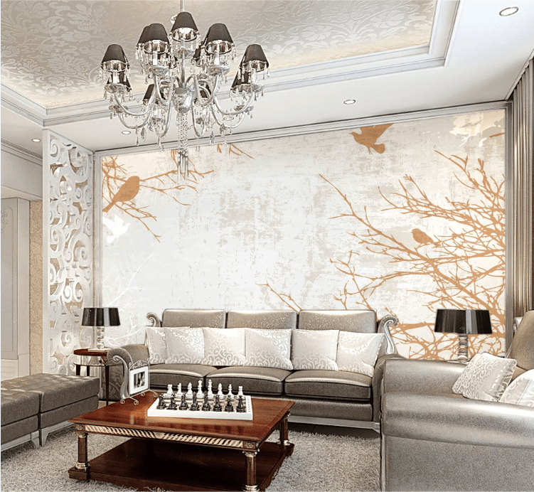3D Bird Shadow WC145 Wall Murals Wallpaper AJ Wallpaper 2