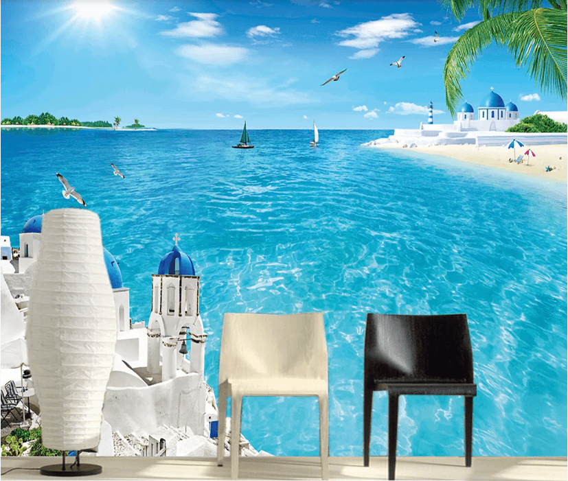 3D Aegean Sea WC142 Wall Murals Wallpaper AJ Wallpaper 2