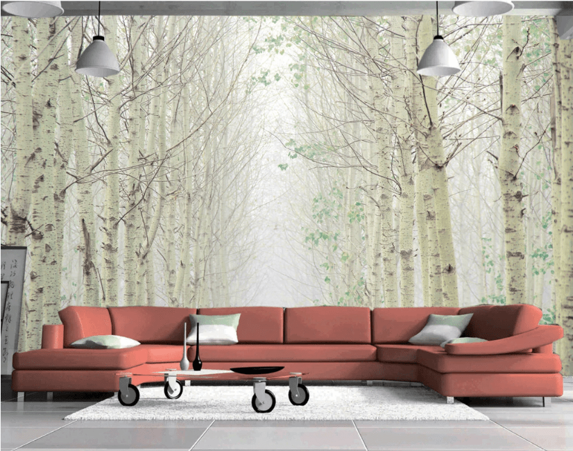 3D Spring Forest WC112 Wall Murals Wallpaper AJ Wallpaper 2