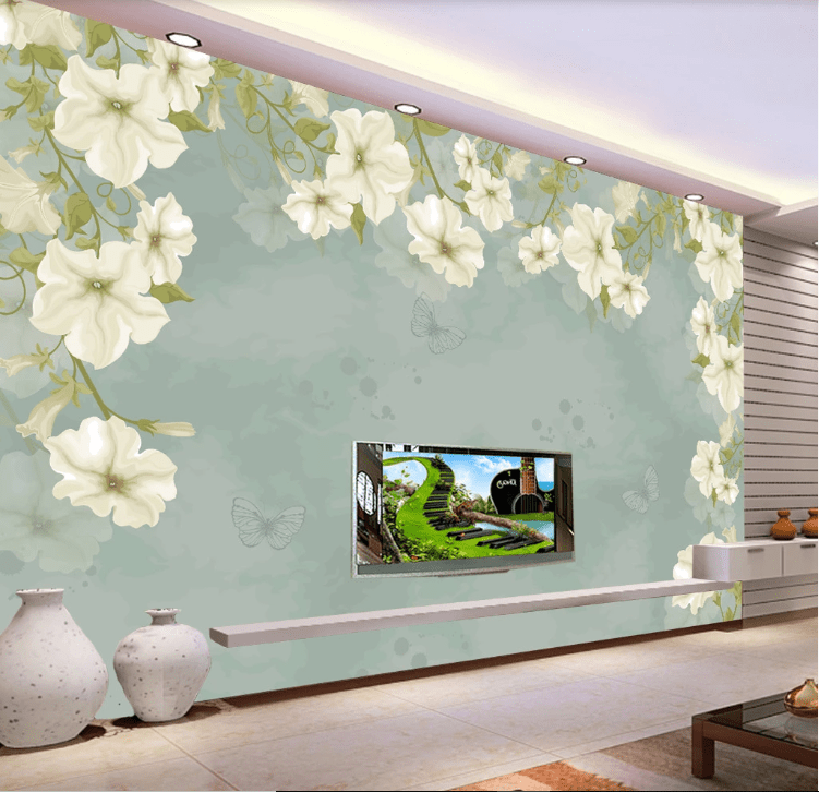 3D Blooming Lily WC104 Wall Murals Wallpaper AJ Wallpaper 2