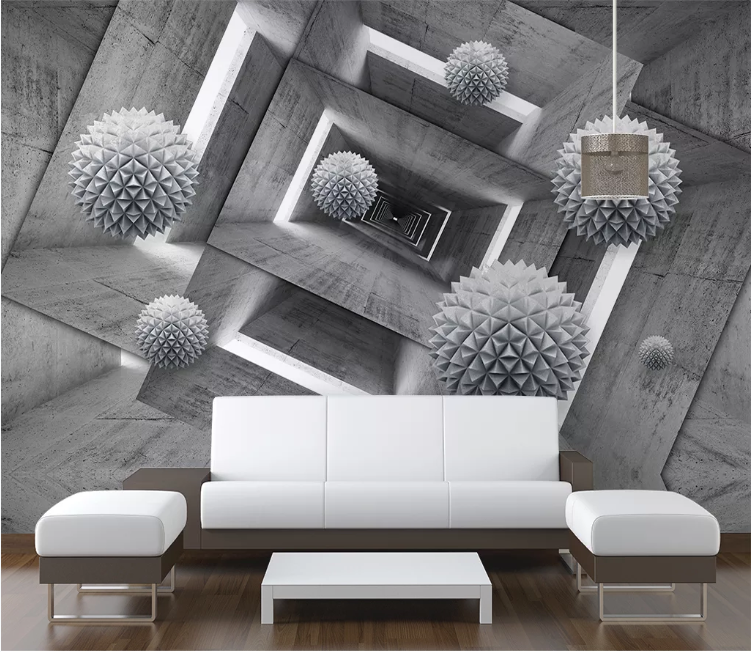 3D Flower Ball WC2417 Wall Murals