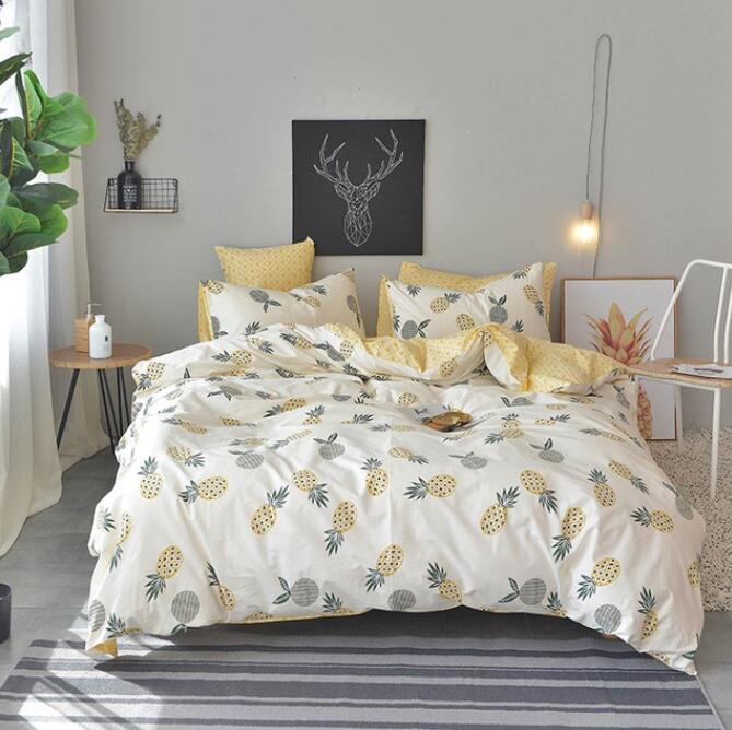 3D Pineapple 7045 Bed Pillowcases Quilt