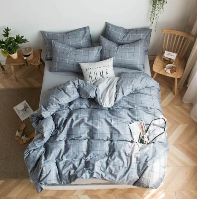 3D Dark Gray 7048 Bed Pillowcases Quilt