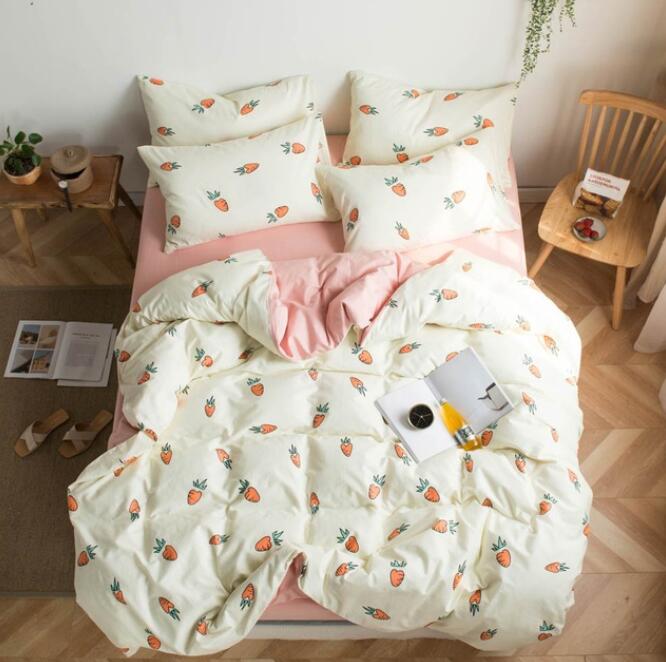 3D Small Strawberry 7068 Bed Pillowcases Quilt