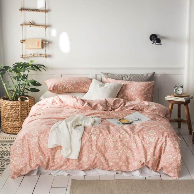 3D Flesh Pink Pattern 2195 Bed Pillowcases Quilt