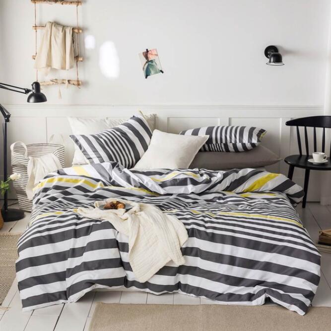 3D Black Horizontal Stripes 7036 Bed Pillowcases Quilt
