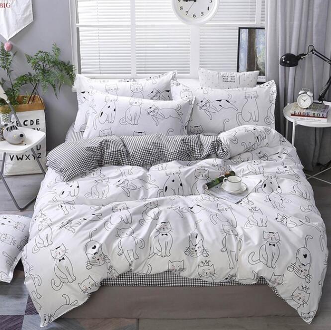 3D Line Cat 7152 Bed Pillowcases Quilt