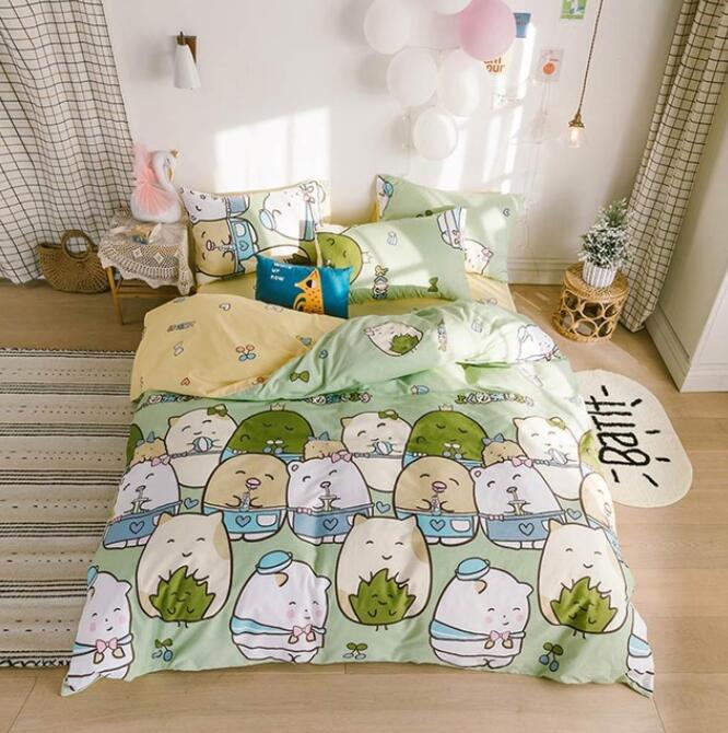 3D Cartoon Little Hamster 5016 Bed Pillowcases Quilt