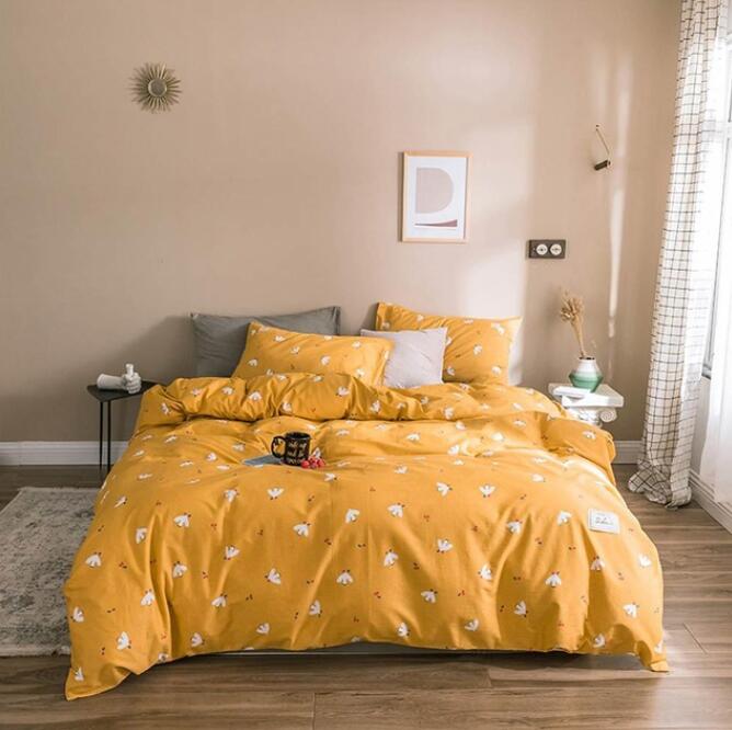 3D White Flower On Yellow Background 6191 Bed Pillowcases Quilt
