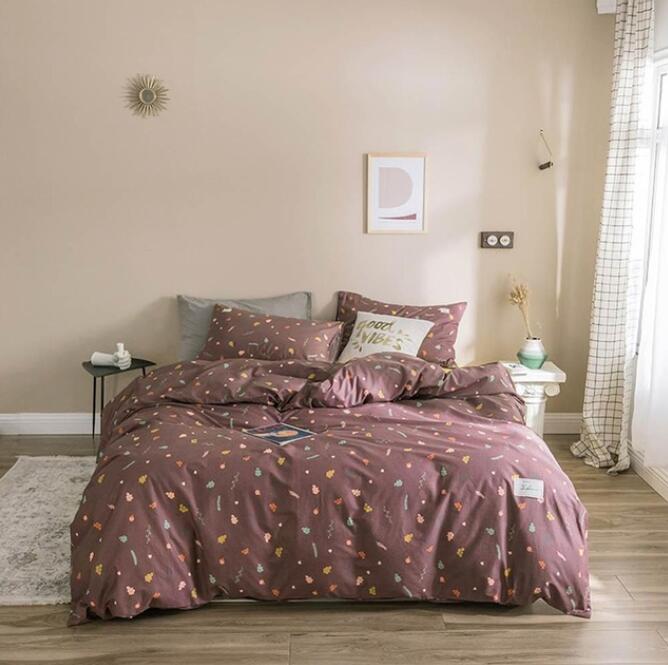 3D Red And Purple Small Floral 6194 Bed Pillowcases Quilt