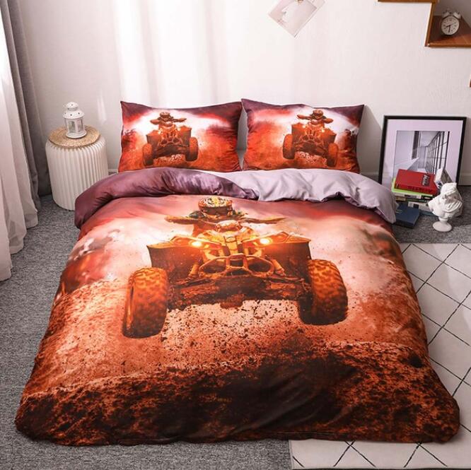 3D Mud Pit Car 5054 Bed Pillowcases Quilt