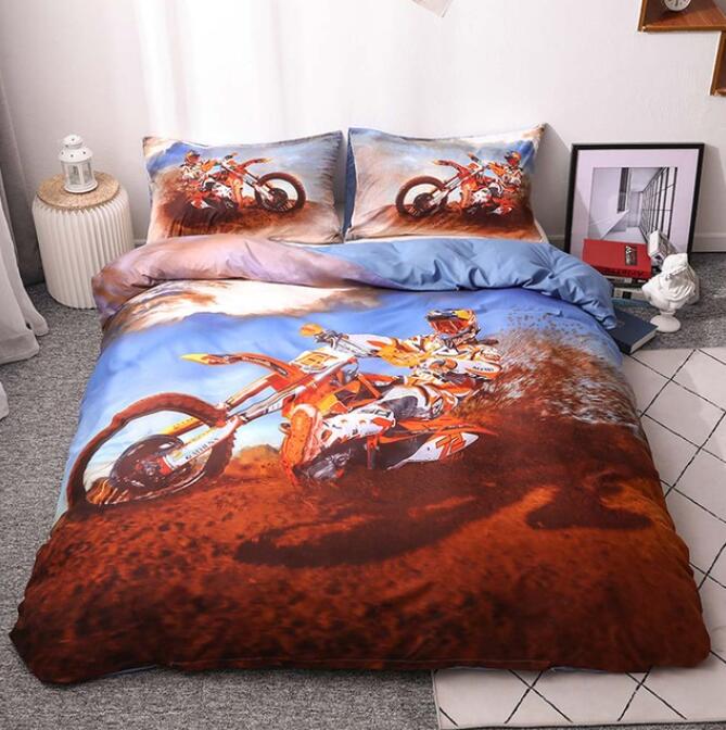 3D Mud Pit Motorcycle 5055 Bed Pillowcases Quilt