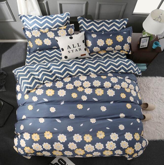 3D Little Yellow Flower 7062 Bed Pillowcases Quilt