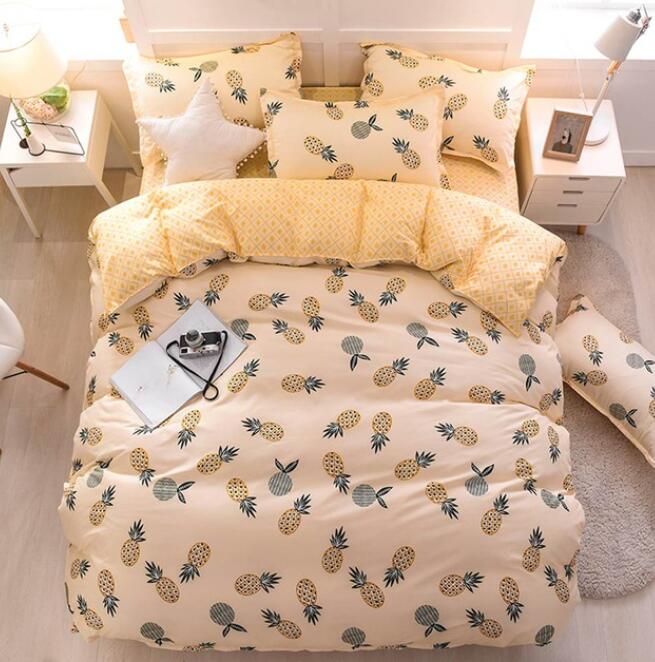 3D Yellow Pineapple 7098 Bed Pillowcases Quilt